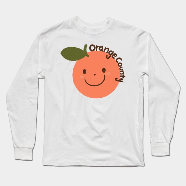 Happy Orange County California Long Sleeve T-Shirt by avadoodle